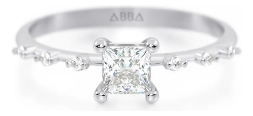 Anillo De Promesa Princess Oro 14k Dina Abba Joyas