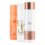 Wella Kit Sh Fusion+ Sh Enrich+ Sh Oil Reflections-250ml