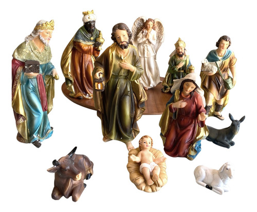 Presepio Natalino Resina Importada 11pcs Grande - 25cm