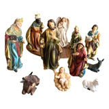 Presepio Natalino Resina Importada 11pcs Grande - 25cm