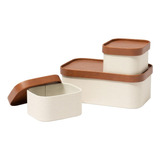 Cajas De Almacenamiento Decorativas Beige Con Tapas, Cestas 