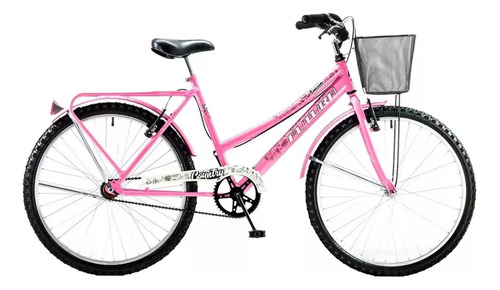 Bicicleta Futura Rod.24 5215 Playera Full C/canast Rosa Pink