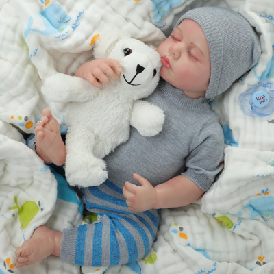45cm Muñeca Reborn Muñeca De Silicona Muñeco Bebé Niño | Envío gratis