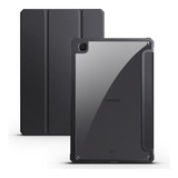 Funda Negra Con 3 Pliegues Para Samsung Galaxy Tab S6 Lite