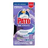 Refil Detergente Sanitário Pato Gel Adesivo Lavanda 38g