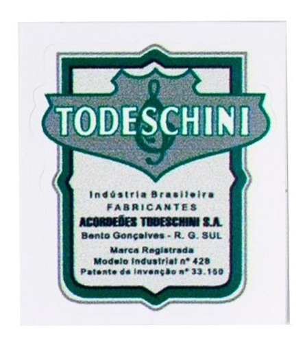 Selo Todeschini Série Selo Verde C/adesivo Gaita/acordeon