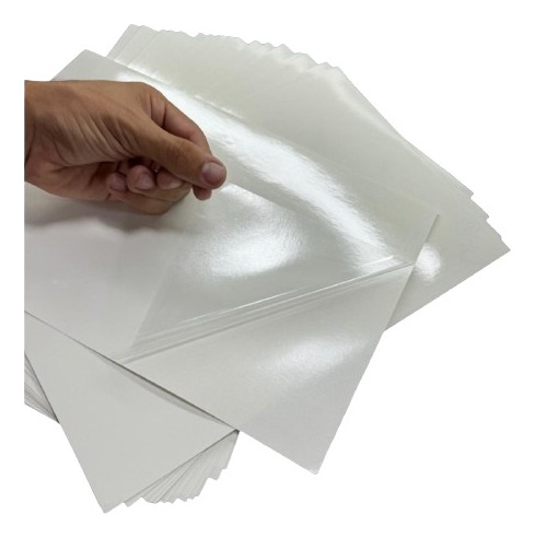 Papel Adhesivo Transparente Para Tinta A4 20h Pvc Stickers