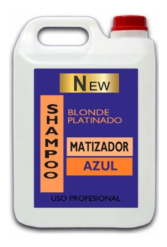 5 Litros Shampoo Matizador Azul Cabellos Rubios Envío