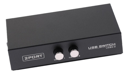 Interruptor Selector De Compartido Usb 2.0 Hub Kvm De 2