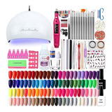 Kit X60 Completo Esmaltes Deco Nail Art Cabina Torno Uñas