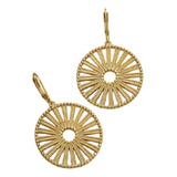 Yanbal Aretes Alda Sol Brillante Elegante Baño Oro 24k