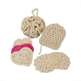Kit Spa Corporal Regalo Mujer Ecologico Artesanal Crochet 