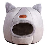 Casa Cerrada Cama Para Gato Perro Pequeño Cueva Plegable B4u