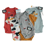 Set X5 Bodys Manga Corta Carters Niño, Bebé De 0 A 24 Meses.