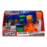 Pistola Motorizada Dart Zone Savage Spin + 45 Dardos