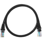 Patch Cord Giga Utp Lan Rj45 Montado Preto 50cm - 20 Un.