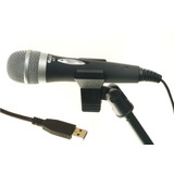 Microfono Cad U1de Mano Dinámico Cardioide Usb Tripode/cabl