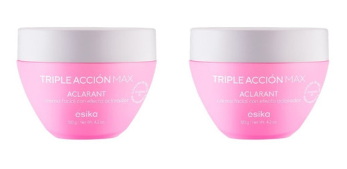 Crema Triple Accion Aclarante 120 Gr Esika 2 Unidades