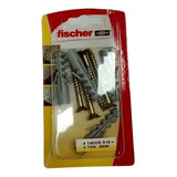  Tarugos Sx10  Y Tornillos 6x60 Taco Fischer X 4 Unidades