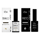 Kit Esmalte Em Gel Preto E Branco Vòlia - 9g Lançamento