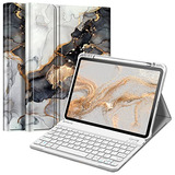 Funda + Teclado Para iPad Pro 11 4ta Y 3ra Generacion, Marbl