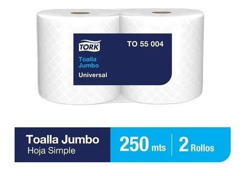 Toalla De Papel 2 Rollos × 250 Metros Tork To55004