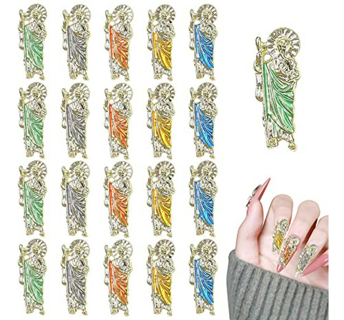 Charms Uñas San Judas Vintage (20 Uds.)