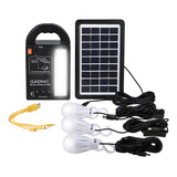 Luz De Emergencia Solar Gadnic Panel Portátil + Carga Usb 