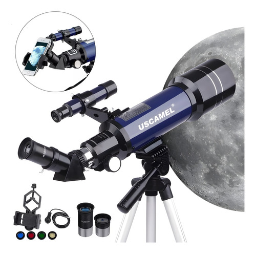 70x400mm Telescopio Monocular Astronómico Refractor Apertura