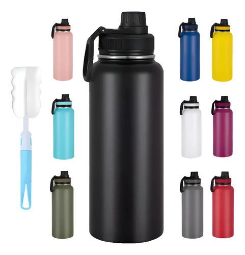 Botella De Agua Fría\u002Fcaliente De Acero Inoxidable De 1.2 L | MercadoLibre
