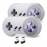 2 Controles Inalambricos Retro Nintendosnes 2.4ghz Usb 