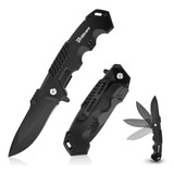 Cuchillo Táctico Plegable Supervivencia 8.3 Cm Clip Bloqueo