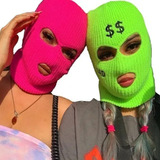 Pasamontañas De Colores Neon Fosforescentes Ski Mask 