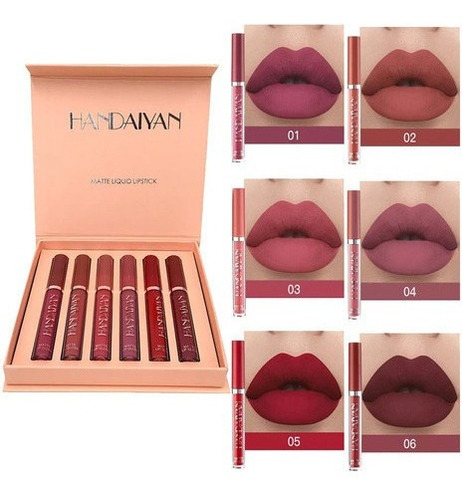 Handaiyan Sexy Matte Velvet Lip Gloss De Longa Duração