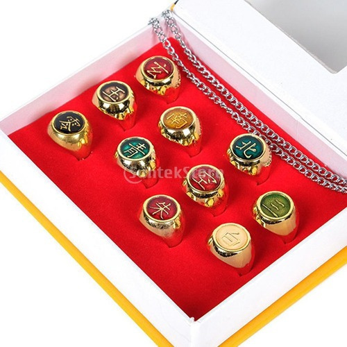 Tt 10 Anillos Para Miembros De Naruto Akatsuki