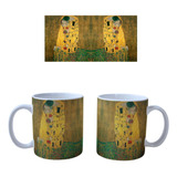 Mug Pocillo De Color Obras De Arte  El Beso  G. Klimt Taza