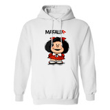 Sudadera Con Gorro Mafalda Niña Vestido Moño Rojo 