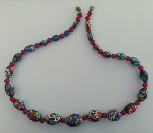 Gran Collar De  Murano Italiano Antiguo