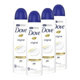 Kit 4 Desodorantes Dove Antitranspirante Original 150ml