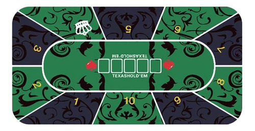Tapete De Juego Con Diseño De Póquer De 47 X 24 Pulgadas