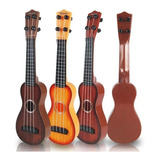 Mini Guitarra Ukelele 4 Cuerdas Regulable + Uñeta 44x14cm