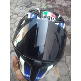 Casco Agv K5 S- Hurrican Black/blue/white 