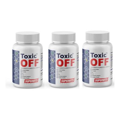 Supervits Toxic Off Ayuda A Eliminar Parásitos20cap Sfn3pack Sin Sabor