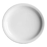 Set X6 Plato Playo Linea Recta 25,5cm Porcelana Verbano