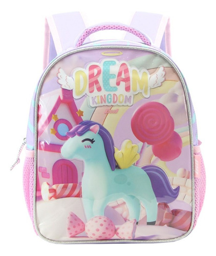 Mochila Escolar Niñas Nena Reforzada Jardin Colegio 14 Kids Color Pegaso