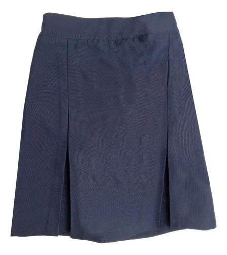 Falda Short Azul Uniforme Escolar Lisa Tallas 4 A La 16