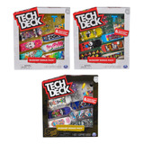 Kit Tech Deck Sk8 Shop Pack 6 Skates Acessórios Para Montar