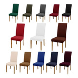 6 Capas Pra Cadeira De Jantar Luxo Decoração Várias Cores 