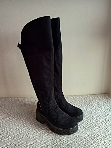 Botas Bucaneras Negras, Talle 38