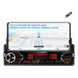 Auto Estéreo Reproductor Mp3 Radio Bluetooth Y Soporte Móvil